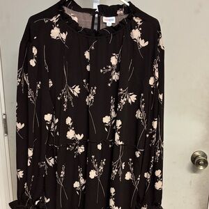 NWT Brown and Cream Floral Dress